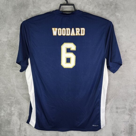 Mens Blue Adidas WR Number 6 Soccer Jersey Short Sleeve Crew Neck Size L - Picture 6 of 9